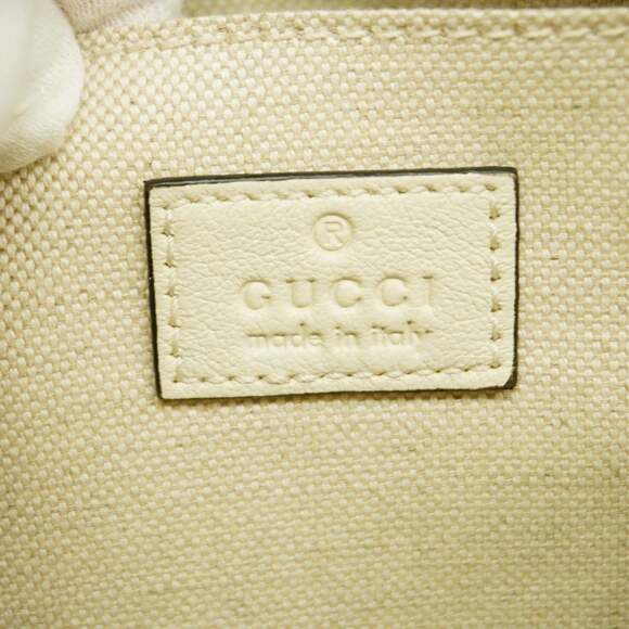 GUCCI White Leather Shoulder Bag - Picture 5 of 8